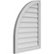 Ekena Millwork Quarter Round Top Left Surface Mount PVC Gable Vent w/ 2"W x 1-1/2"P Brickmould Frame, 22"W x 30"H GVPQL22X3002SN - alternate 5